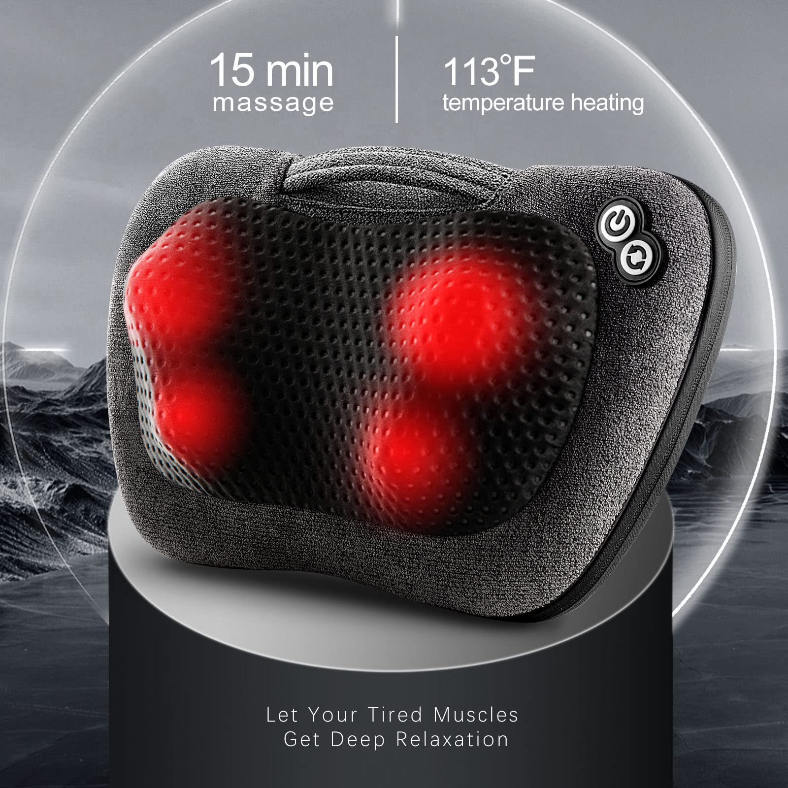 Victor Jürgen Back and Neck Massager with Heat, for Home and Car Use