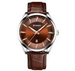 Curren Men's Leather Strap Watch Original Brand (Box and Bag) - Model 8365